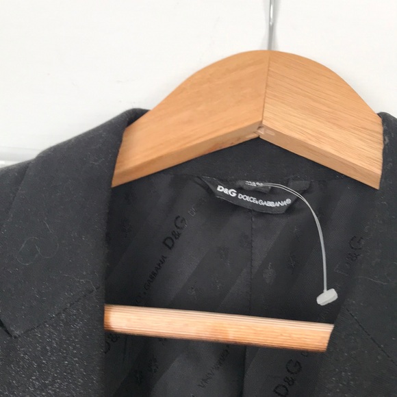 MENS DOLGE &  GABBANA BLACK METALLIC JACKET - Picture 7 of 8